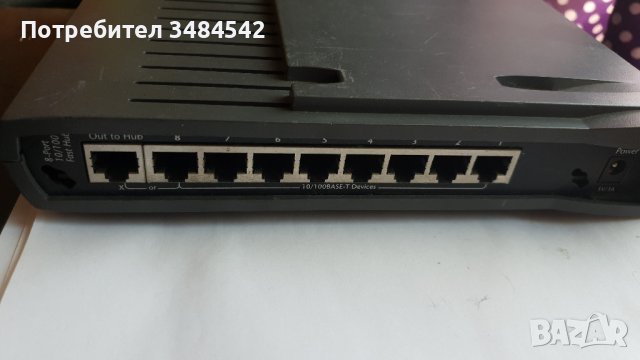 Intel 8 port 10/100 fast hub - Хъб 8 устройства, снимка 3 - Други - 38352241