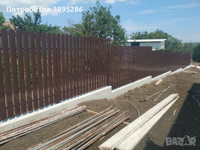 Метално пано за ограда, Цвят КАФЯВ/RAL8017, 1250 х 2000мм, снимка 13 - Огради и мрежи - 40073019