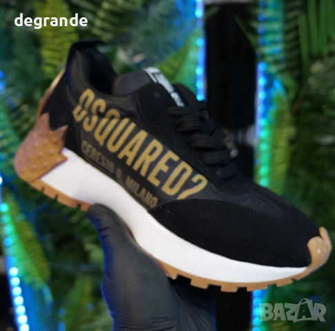 Дамски маратонки Dsquared2 Цвят - Черно и Златисто, снимка 5 - Маратонки - 51629793
