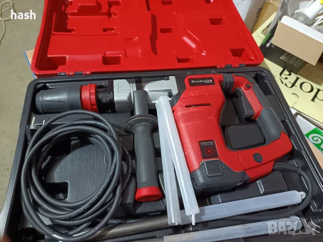 Електрически къртач Einhell TE-DH 12, 1050 W, SDS-Max, 12 J, с куфар, снимка 4 - Други инструменти - 48956603