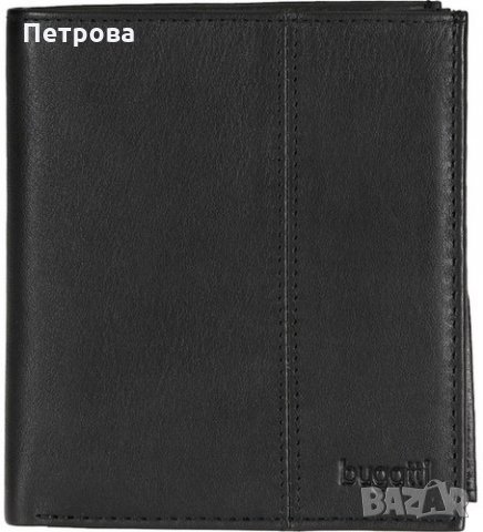 Bugatti Manhattan 49111601 черен вертикален портфейл до 17 карти