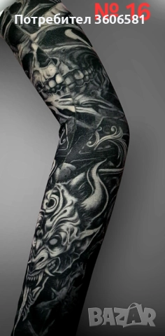 Имитация на истински татус тип ръкав/крачол - универсален размер+ още, снимка 6 - Спортна екипировка - 50198000