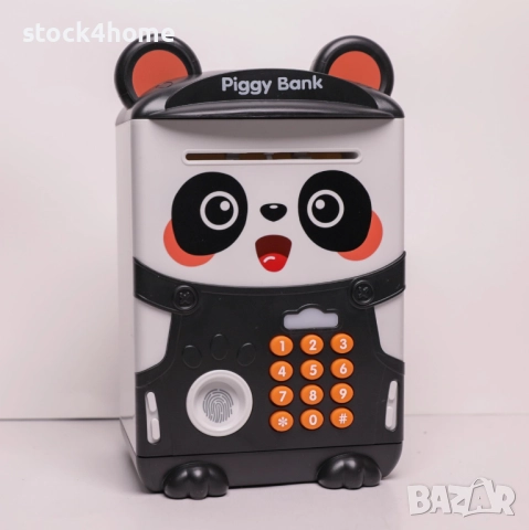 Детска Касичка сейф с клавиатура и пръстов отпечатък, банкомат 