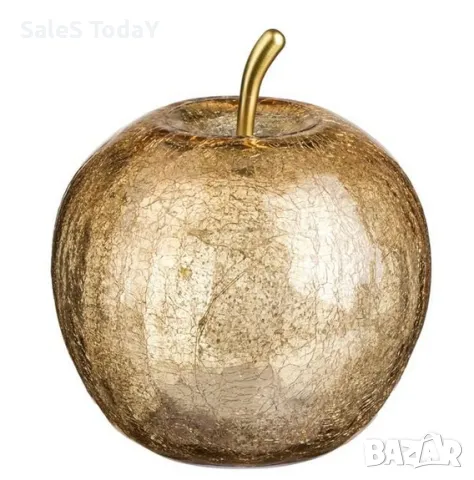 Лампа Ябълка, декоративна, Стъклена светеща топка, 16x16cm