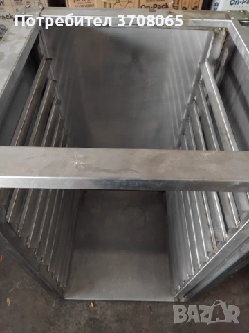 Хромникелова стойка за тави , снимка 4 - Други машини и части - 51257992