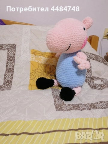 Плетена играчка Пепа, снимка 2 - Плюшени играчки - 52018695
