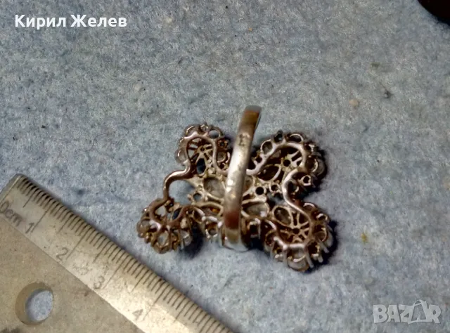 ШИКОЗЕН АЖУРЕН ФЛОРАЛЕН СКЪПОЦЕНЕН СРЕБЪРЕН ПРЪСТЕН СРЕБРО 925 с ЮВЕЛИРНО ФАСЕТИРАНИ ЦИРКОНИ 50064, снимка 14 - Пръстени - 49248112