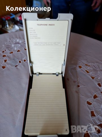 Колекционерски автоматичен телефонен указател,ни използван., снимка 5 - Антикварни и старинни предмети - 32387607