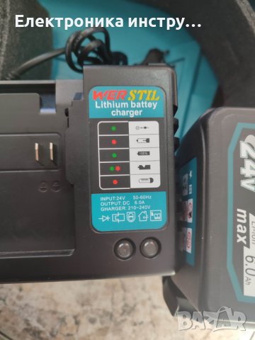 Нов акумулаторен ъглошлайф Werstil 125мм, снимка 6 - Градински инструменти - 43099429