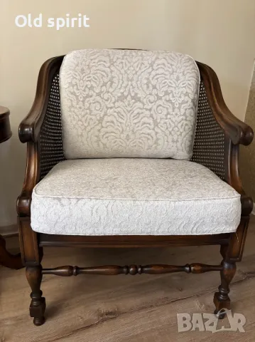 Рядък и нетрадиционен модел на ратаново кресло в шоколадов цвят , снимка 3 - Антикварни и старинни предмети - 48370386