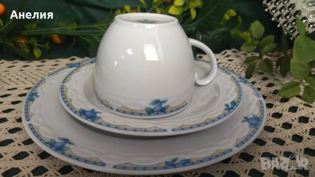 Синьо бяла нежност Seltmann Weidenen Bavaria , снимка 8 - Чинии - 52231132