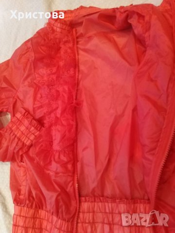 Лятно тънко яке в прасковено-коралово., снимка 5 - Якета - 11423043