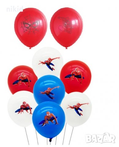 1 бр Spiderman Спайдърмен латекс балон парти рожден ден, снимка 6 - Други - 32877900