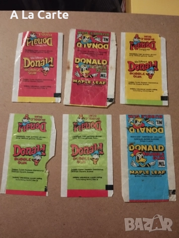 Опаковки от дъвки Donald Duck 