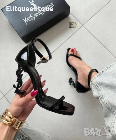 сандали на ток ysl saint laurent 