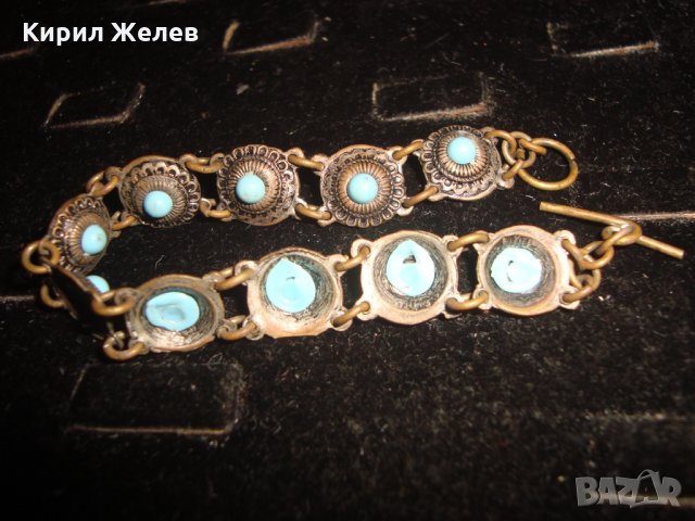 19 век ВЪЗРОЖДЕНСКА ТЮРКОАЗЕНА БРОНЗОВА ПОСРЕБРЕНА ЕТНОГРАФСКА ГРИВНА РЪЧНА ИЗРАБОТКА СТАРА 57151, снимка 10 - Антикварни и старинни предмети - 33216261