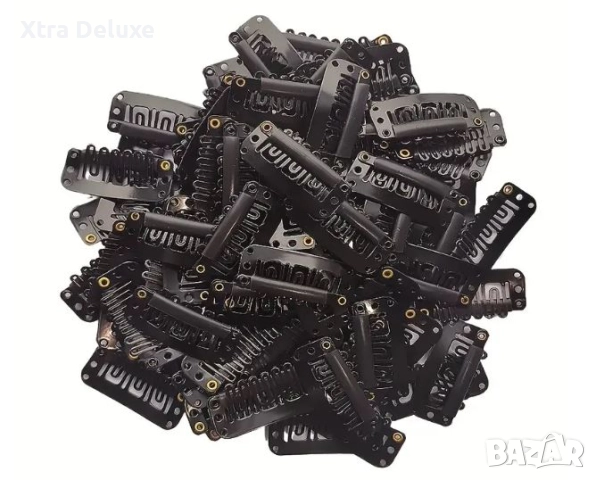 Клипси/щипки/фиби за екстеншъни/коси/перуки - 3.2см, снимка 3 - Аксесоари за коса - 52800389