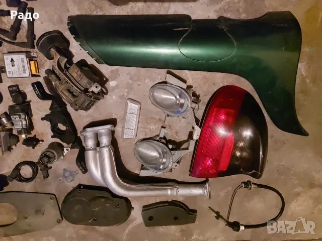 Халогени, двуцевка, пружини, дръжки, колани, бутони, врати Части за опел тигра, opel tigra 1.4, снимка 4 - Части - 27967815