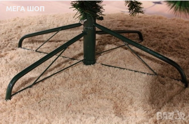 Изкуствено борче/елха със заскрежени иглички и шишарки, снимка 2 - Декорация за дома - 52586906