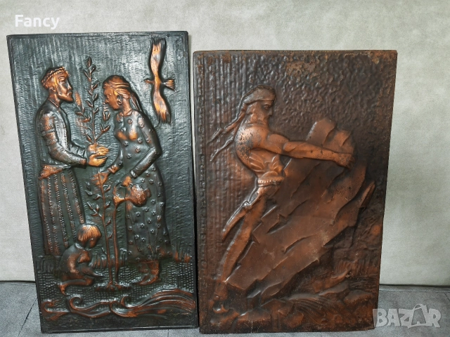 Медни декоративни пана , снимка 3 - Картини - 52696565