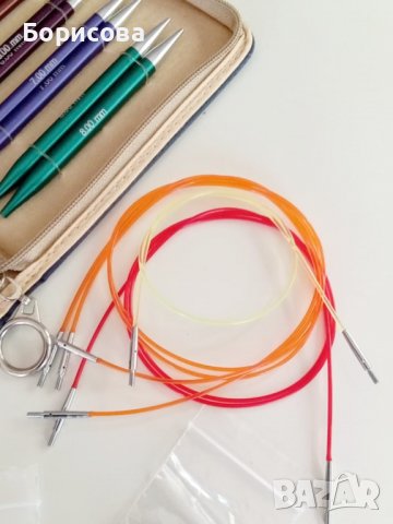 Луксозен комплект KnitPro Zing с 8 броя обръчи, снимка 4 - Други - 37750846