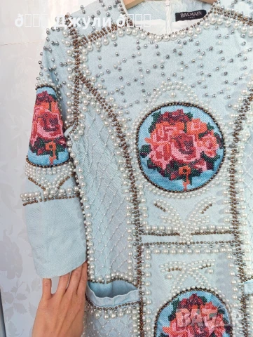 Рокля уникат на Balmain, снимка 16 - Рокли - 51103551