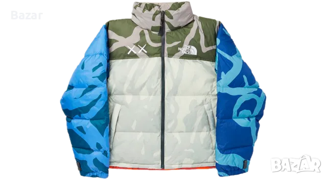 The North Face Kaws Чисто Ново Оригинално Яке с Гъши Пух Пера Размер L - M с етикет ново 