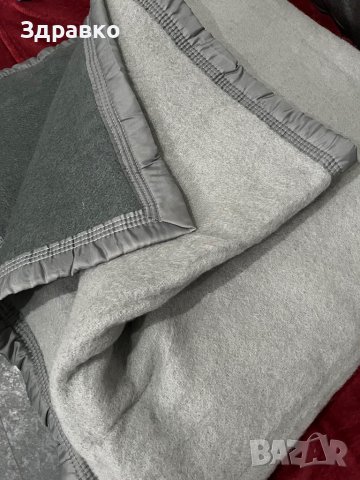 Вълнено Меко Одеяло, 240 х 260см, сиво!, снимка 1 - Олекотени завивки и одеяла - 43092719