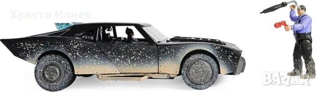 DC The BATMAN Батмобил със звукови и светелинни ефекти и фигура Батман Селина Кайл и Пингвина 10см, снимка 4 - Коли, камиони, мотори, писти - 49918771