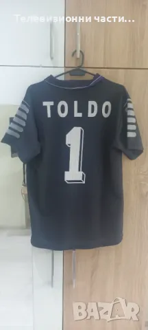 Винтидж ретро футболна тениска фланелка Francesco Toldo Франческо Толдо №1 Fiorentina Фиорентина , снимка 2 - Тениски - 50151411