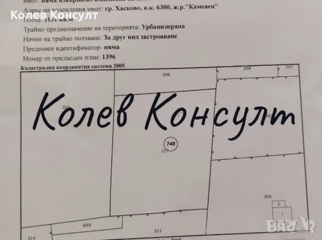 Продавам два съседни парцела в град Хасково , снимка 1
