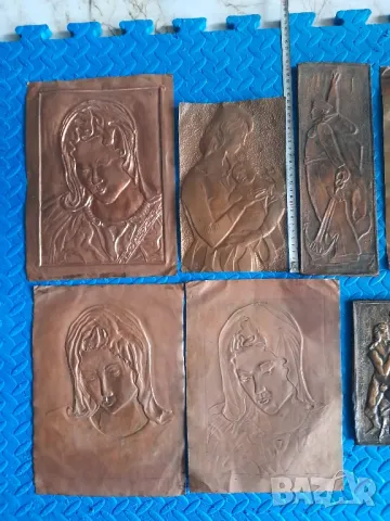 Бронзови котки и Медни апликации, снимка 3 - Декорация за дома - 44782596