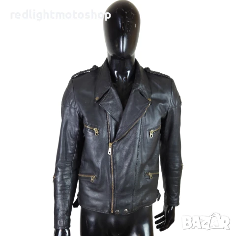 📌 5305 | Polo Мъжко кожено мото яке | Рокерия | 54 | 140 лв, снимка 1