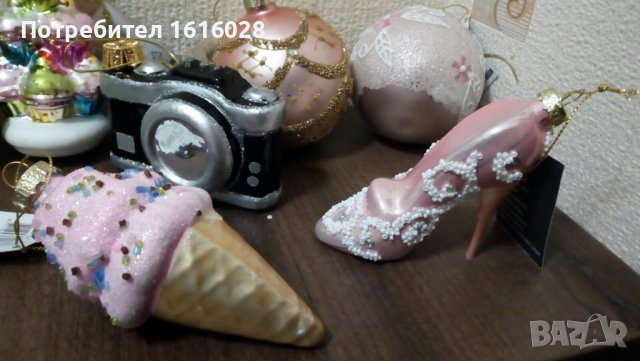 Уникални и красиви стъклени играчки за елха., снимка 9 - Декорация за дома - 43370319