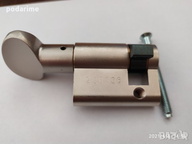 Патрон Кale/Кале, 31 мм, с ръкохватка, едностранен, ДИН палец, снимка 2 - Входни врати - 32447236