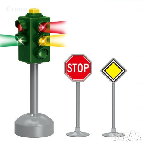 Комплект за игра със светофар със звук и светлинни сигнали