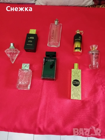 празни флакон от маркови парфюми