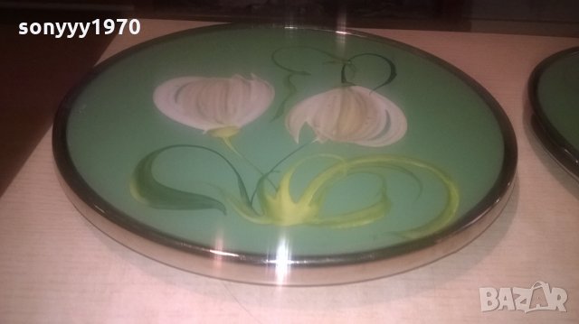 Въртящти се метално-стъклени стойки за колекция или торта 30 см, снимка 5 - Колекции - 27474533