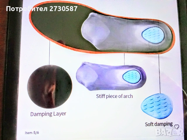 Ортопедични стелки Leather , снимка 9 - Маратонки - 53480793