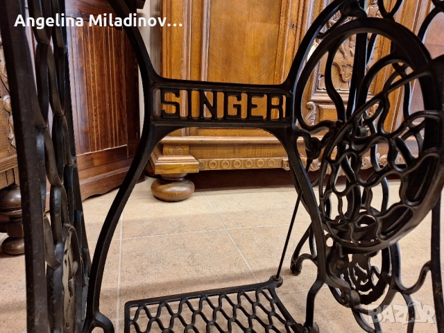 Винтидж маса за трапезария SINGER , снимка 3 - Маси - 51850530