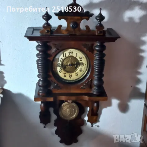 Старинен стенен часовник , снимка 6 - Антикварни и старинни предмети - 49306819