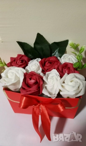 кошнички със сапунени рози 