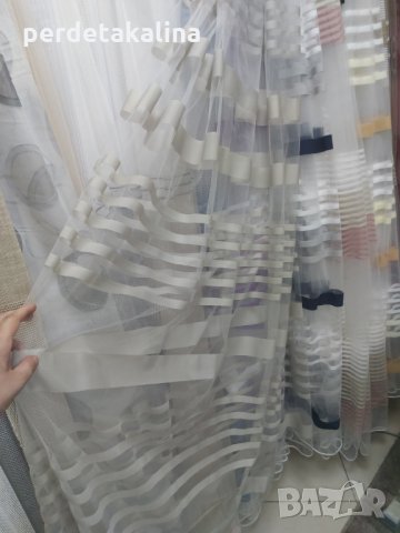 Тънки пердета хоризонтални райета, снимка 6 - Пердета и завеси - 33502284
