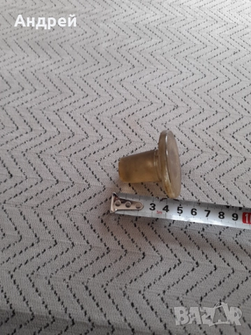 Стара стъклена запушалка,тапа за гарафа #2, снимка 4 - Други ценни предмети - 52978485