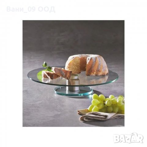 Стъклено плато за торта, снимка 3 - Други - 39101527