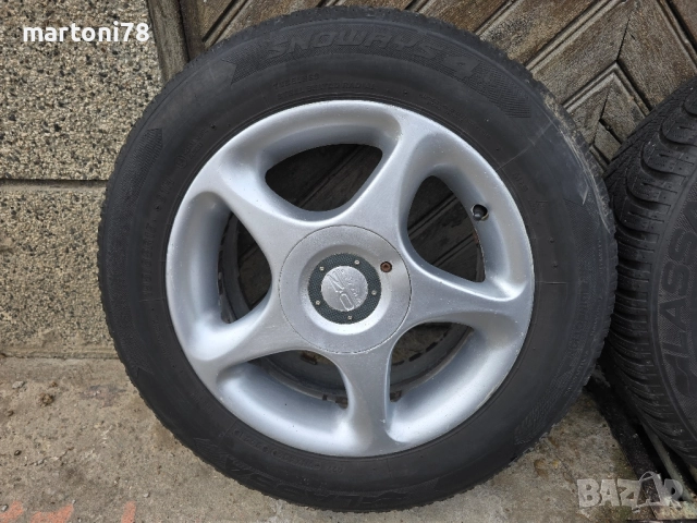 Алуминиеви джанти марка OZ, 15 цола, 5х112 със зимни гуми, снимка 2 - Гуми и джанти - 52241074