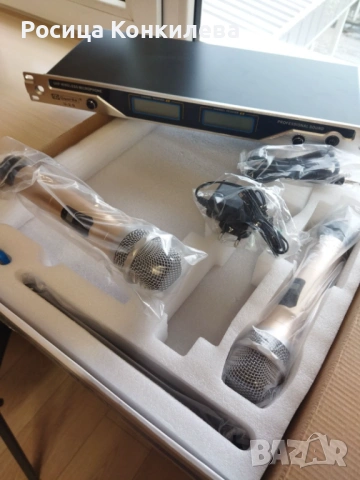 Безжични микрофони AKG WMS40 Dual Vocal Set , снимка 3 - Микрофони - 53031553