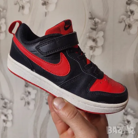 Nike Кожени кецове/ маратонки  Court Borough Low 2 номер 30 ,5-31, снимка 13 - Детски маратонки - 49550380