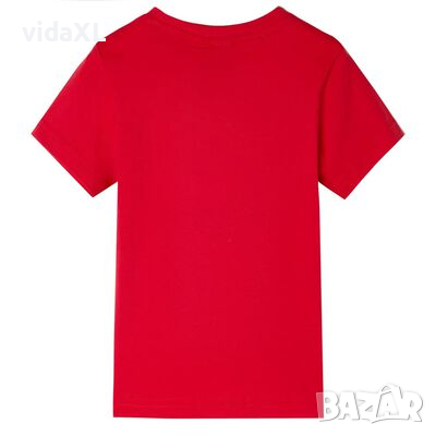 Детска тениска, червена, 104（SKU:12255