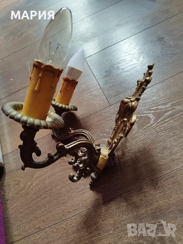 Страхотен бронзов двоен аплик, снимка 6 - Антикварни и старинни предмети - 51389623